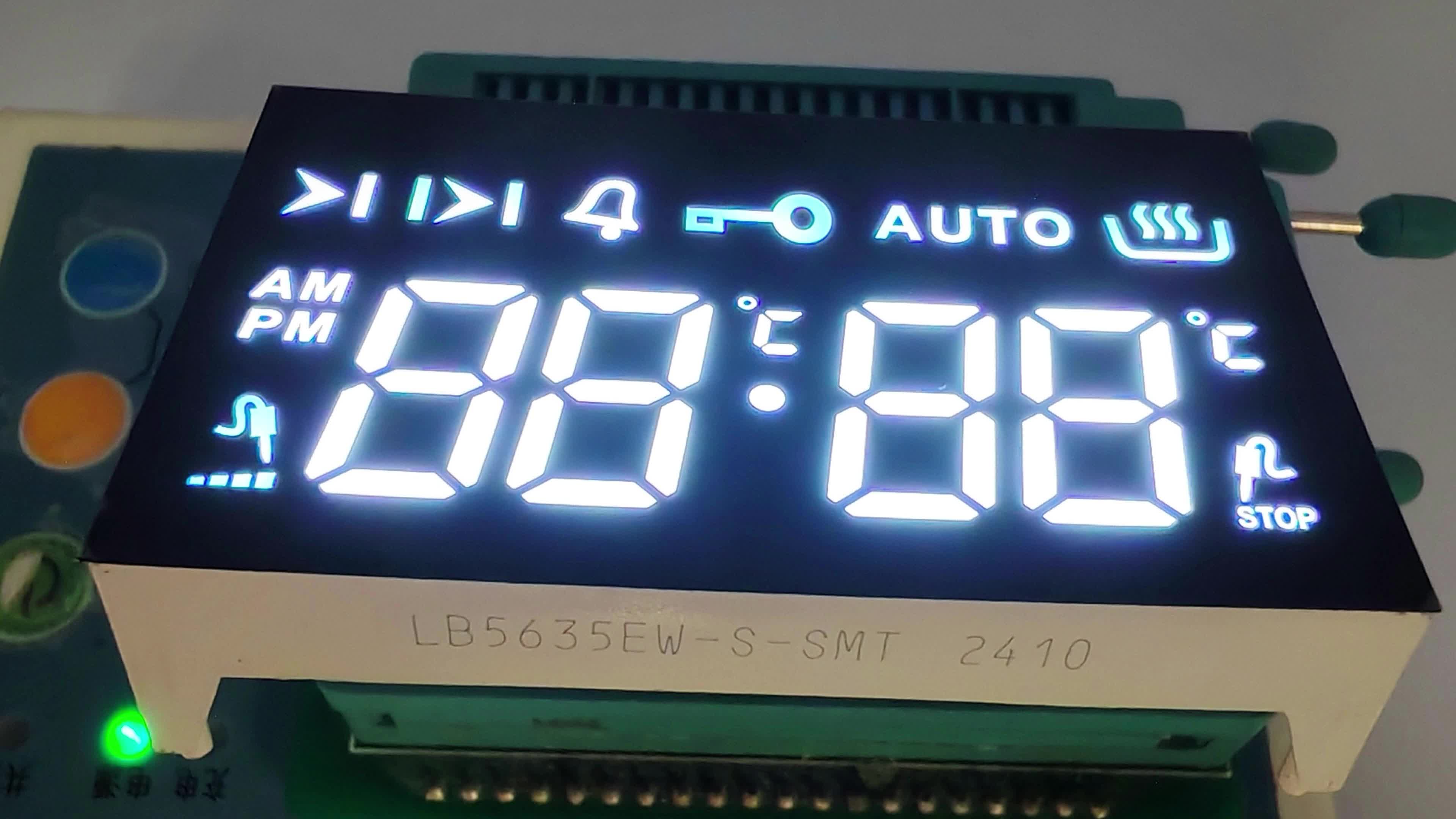 Affichage LED blanc ultra lumineux à 4 chiffres et 7 segments pour minuterie de four