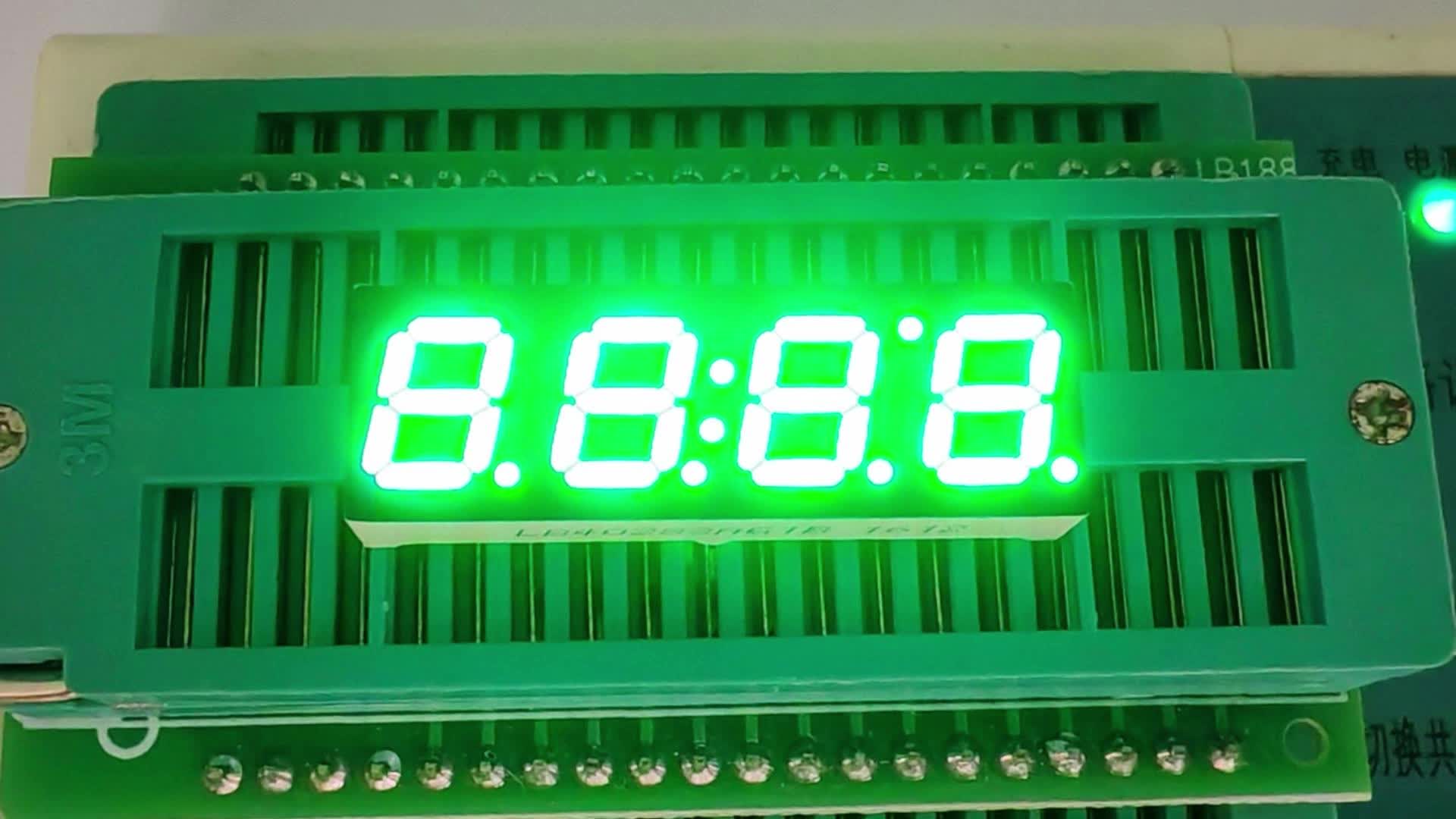 display LED a 7 segmenti a 4 cifre verde puro per il controllo del timer