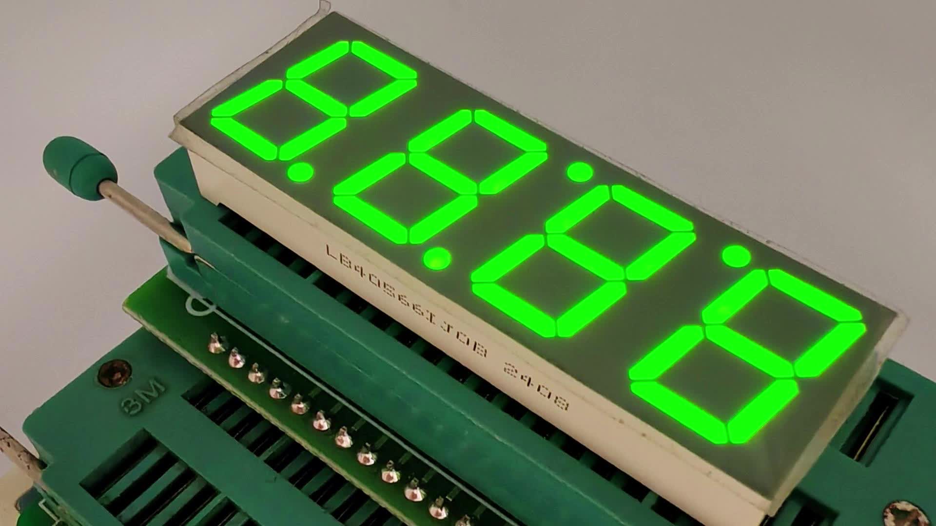 Módulo de reloj LED para cocina de inducción: pantalla de 4 dígitos, 7 segmentos, color amarillo-verde