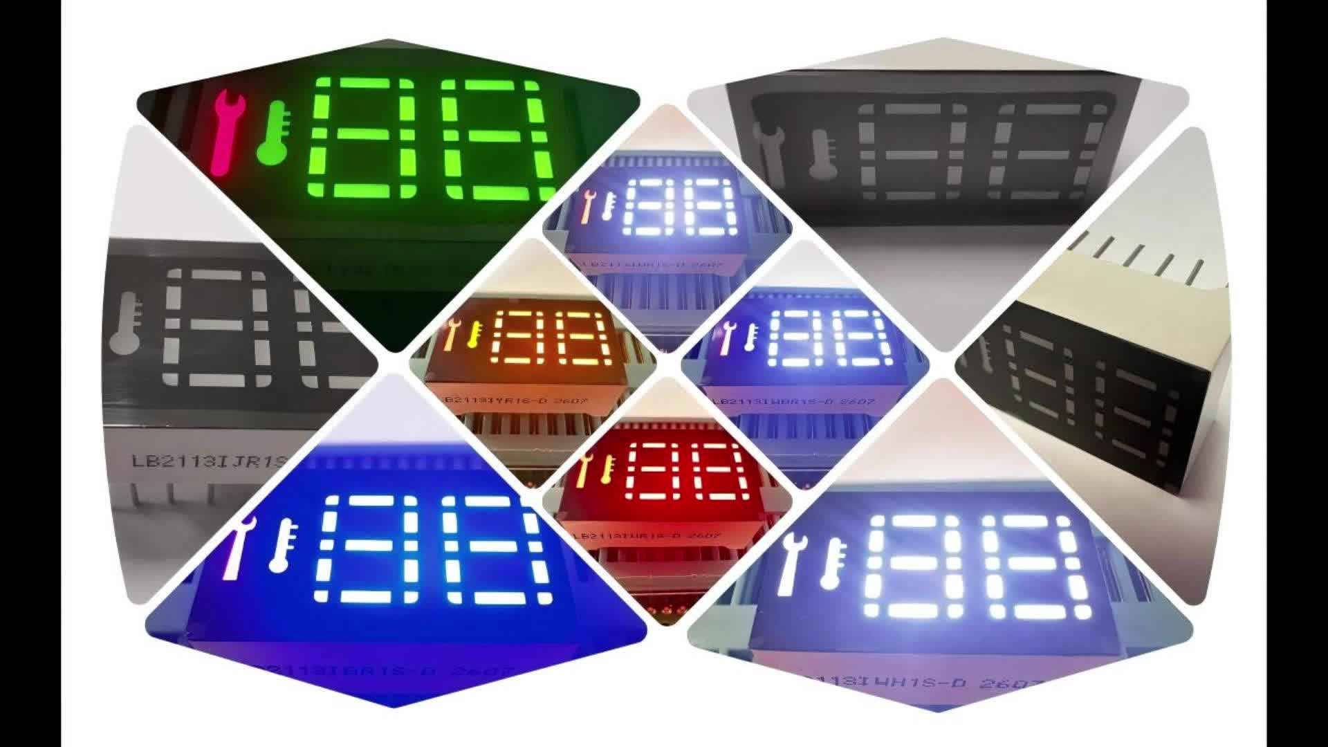 lightbo kundenspezifische 2-stellige 13-Segment-LED-Anzeige für Automobile
