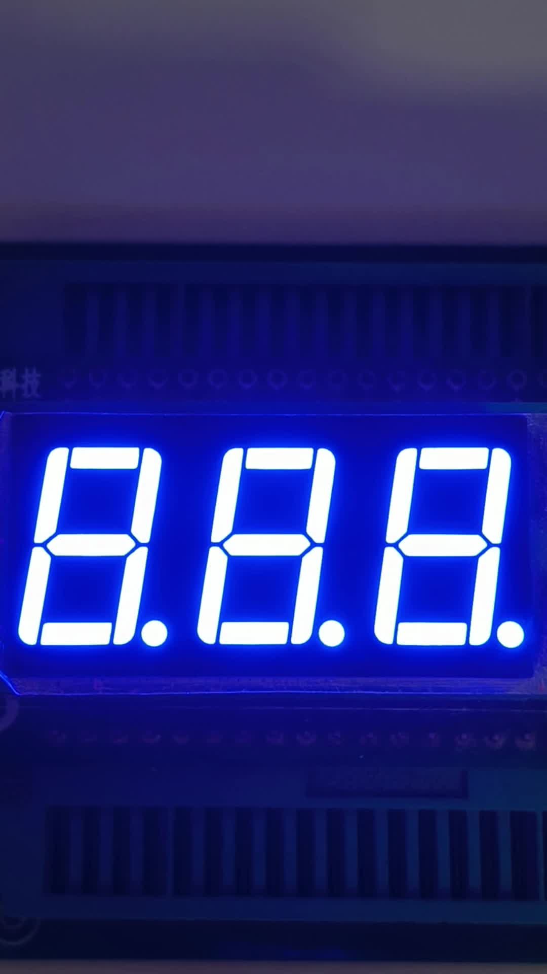 pantalla LED de siete segmentos
