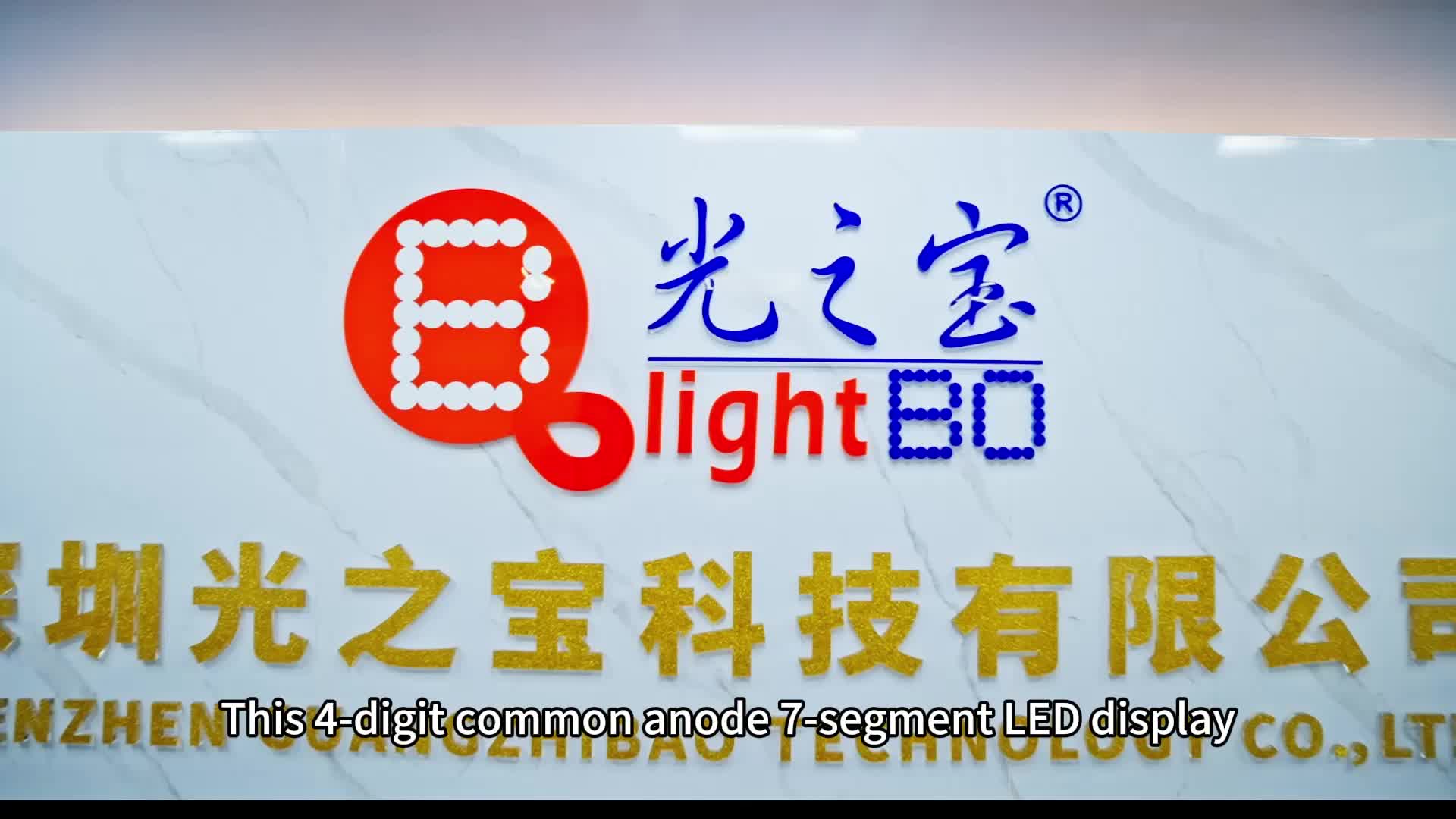 Gösterge panelleri için 4 haneli ortak anotlu 7 segmentli LED ekran