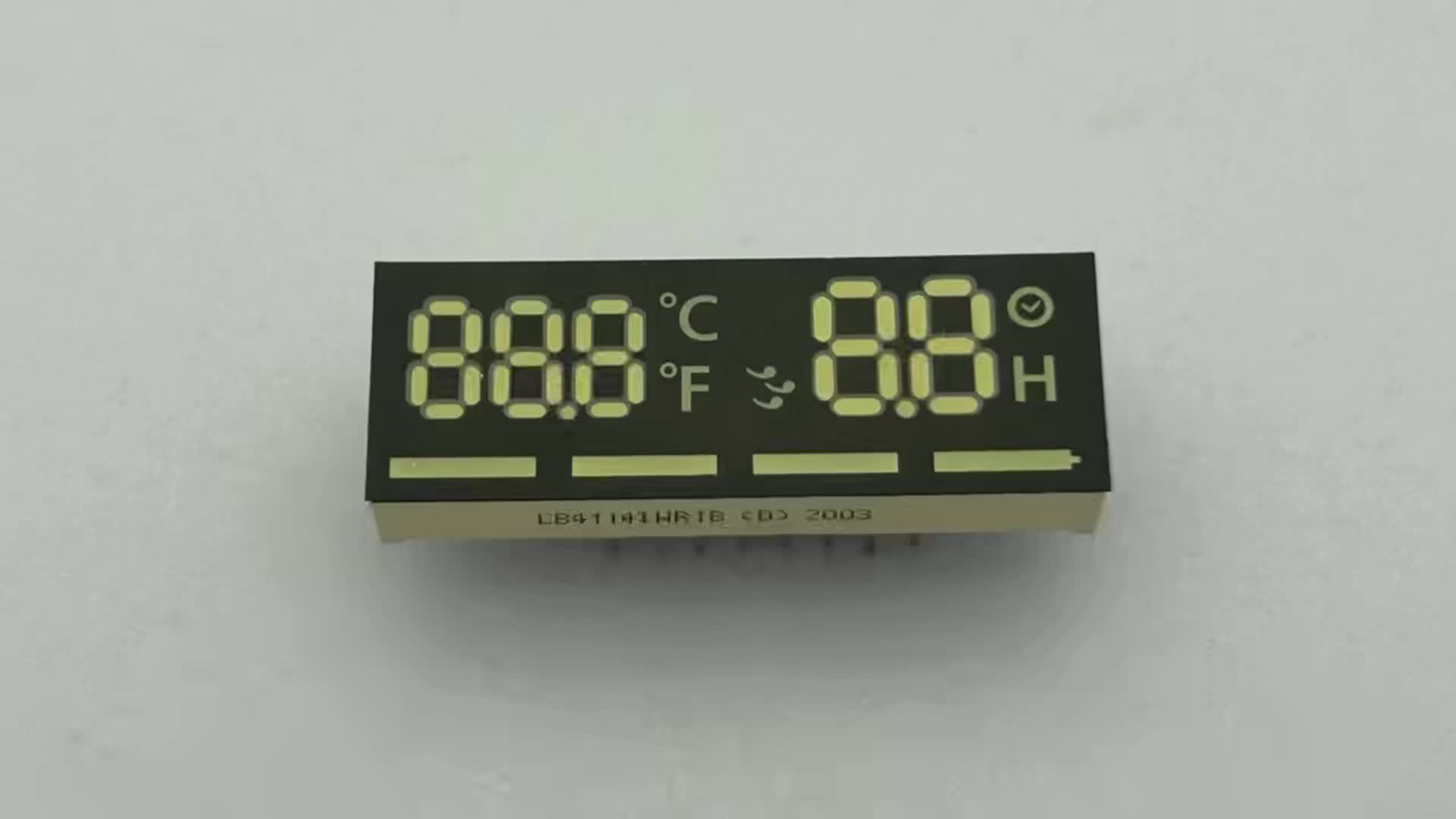 Pantalla LED personalizada de 5 dígitos y 7 segmentos