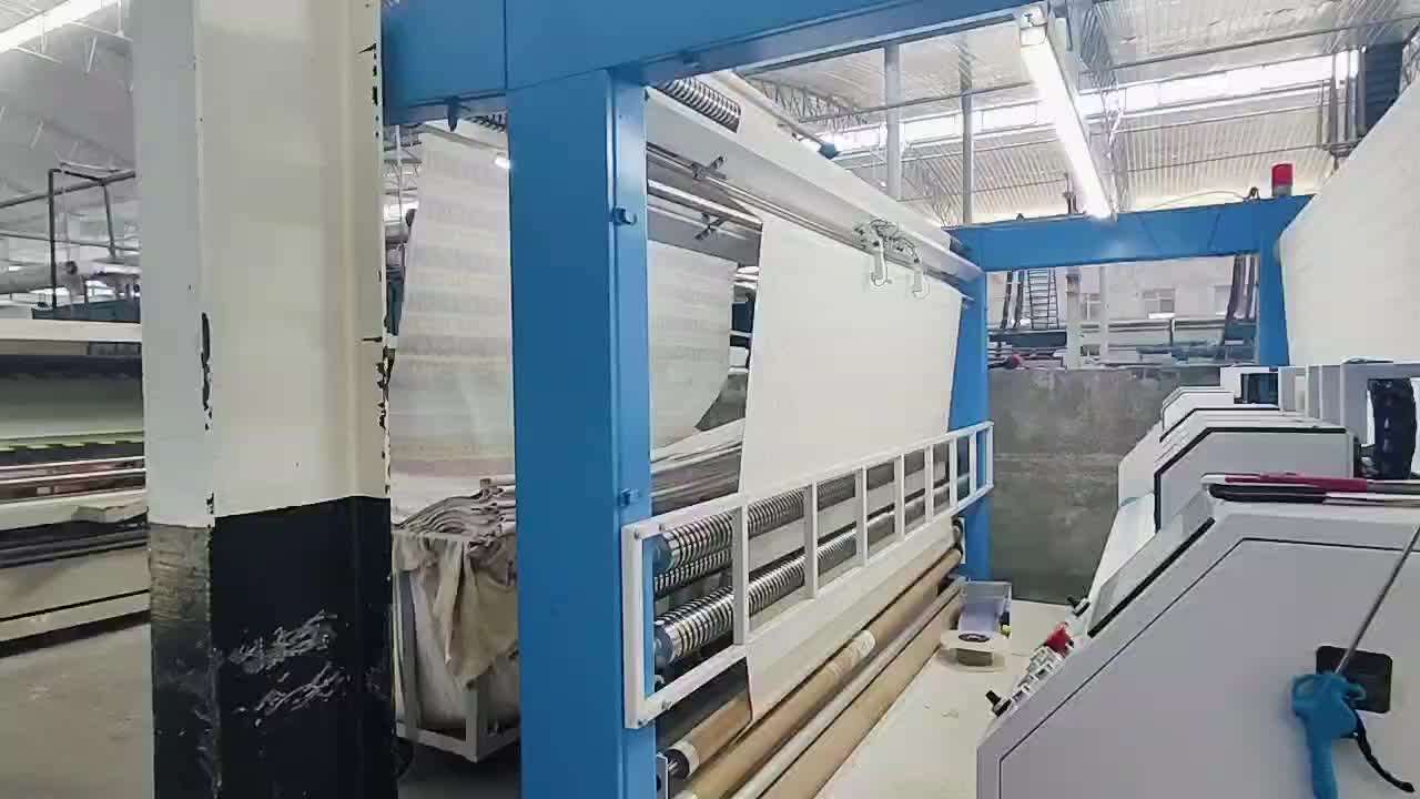 video hoạt động của máy phân loại và kiểm tra vải tự động