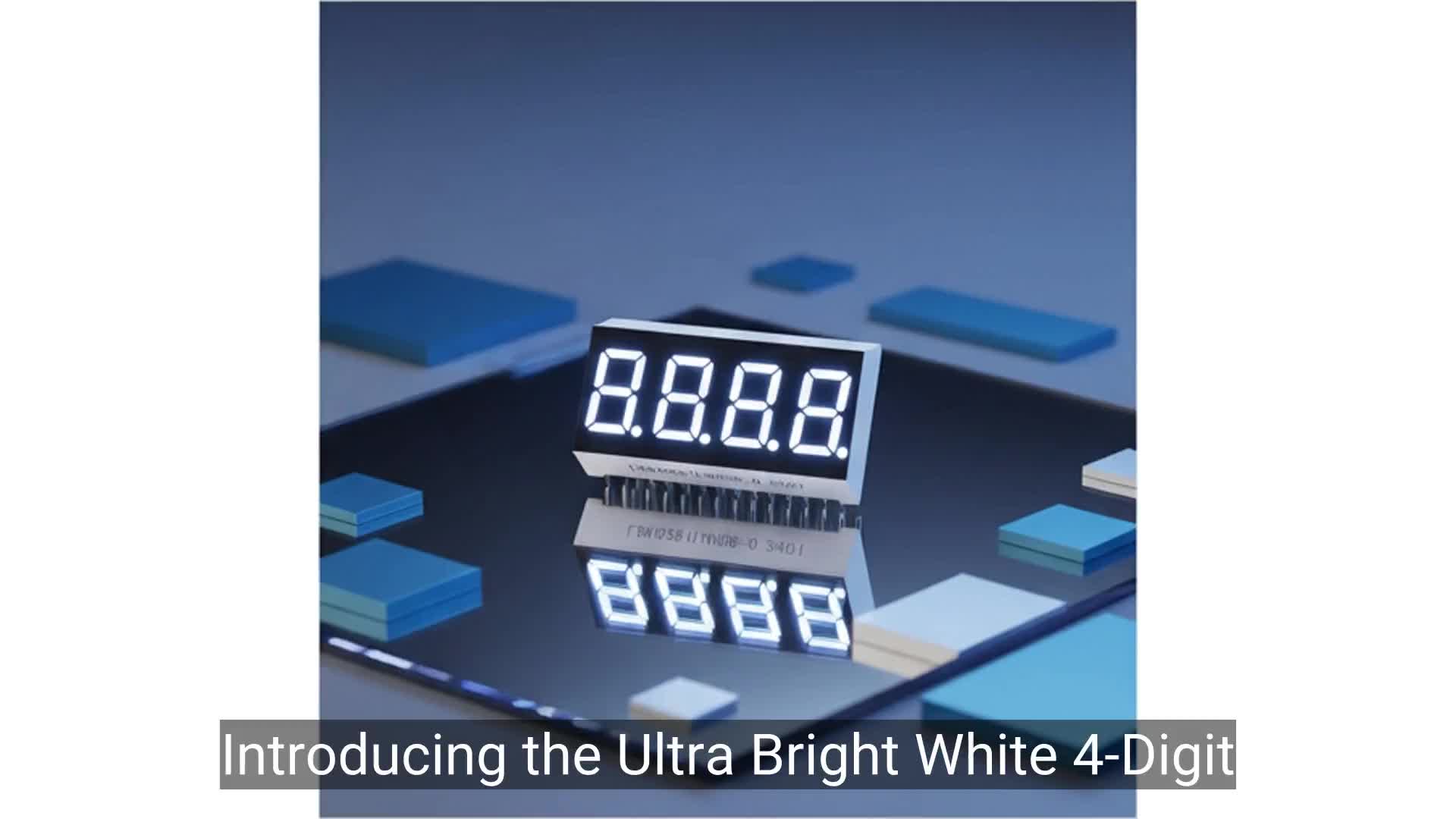 Pantalla LED de cátodo común de 7 segmentos para electrodomésticos