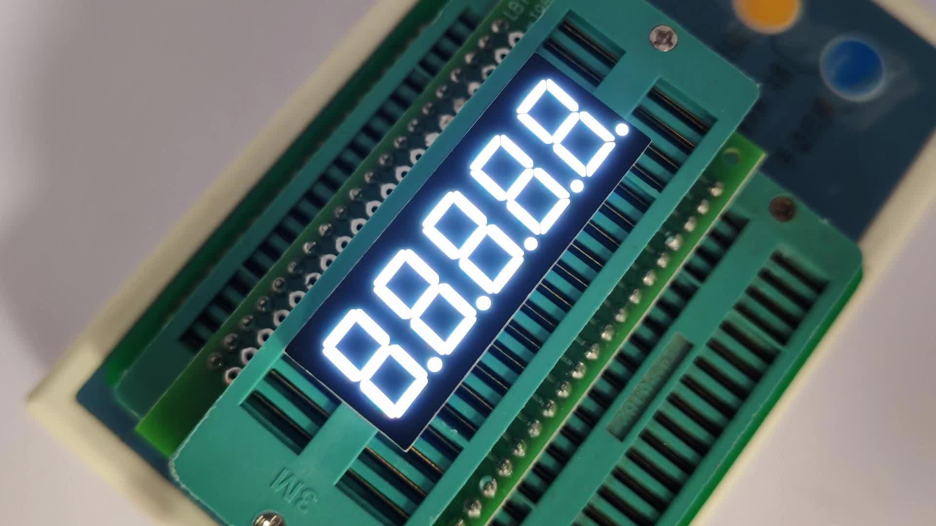 Dijital gösterge için ultra beyaz 5 haneli 7 segmentli led ekran